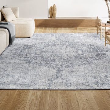 Edison modern Persian Vintage Medallion Area Rug